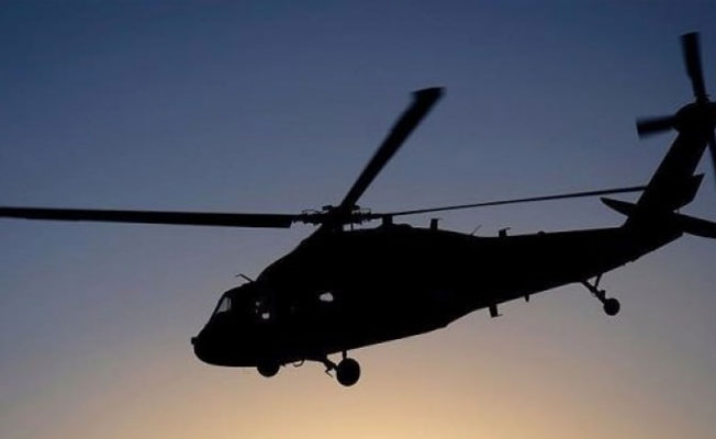 Eğitim uçuşu yapan helikopter düştü!