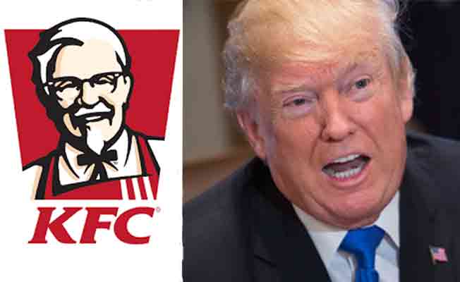 KFC, Trump'ı örnek aldı: Benim de masamda bir hamburger var