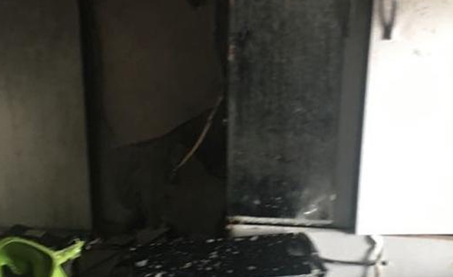 Öğrenci apartında tüp patladı