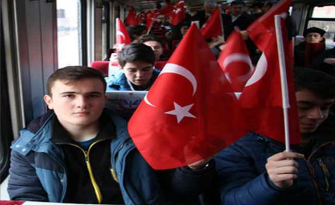 60 öğrenci Sarıkamış'a uğurlandı