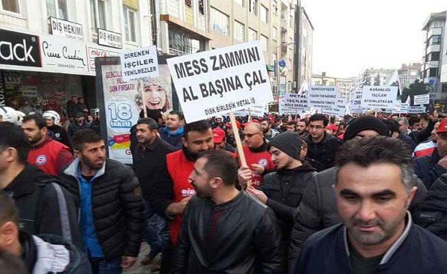 3 bin metal işçisi eylemde!