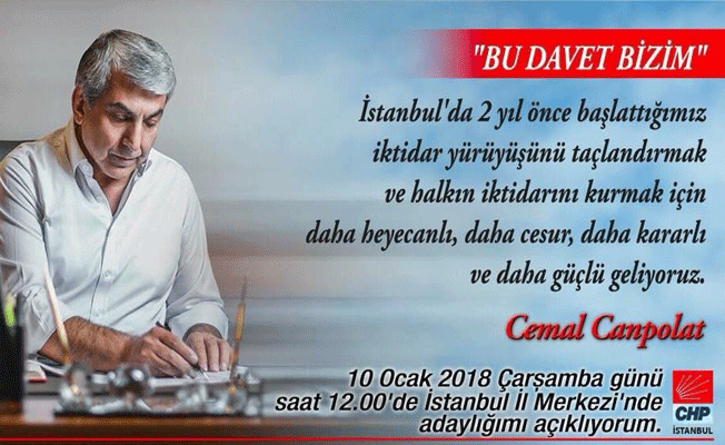 Cemal Canpolat: Halkın iktidarını kurmak için aday olacağım!