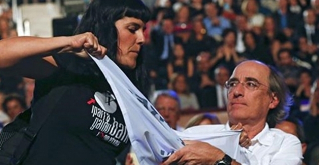 Sen Sebastian Film Festivali'nde protesto