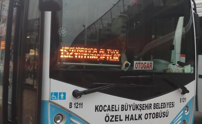 Özel halk otobüsünü çaldılar