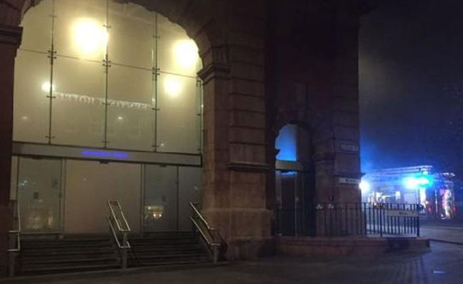 Nottingham tren istasyonunda büyük yangın