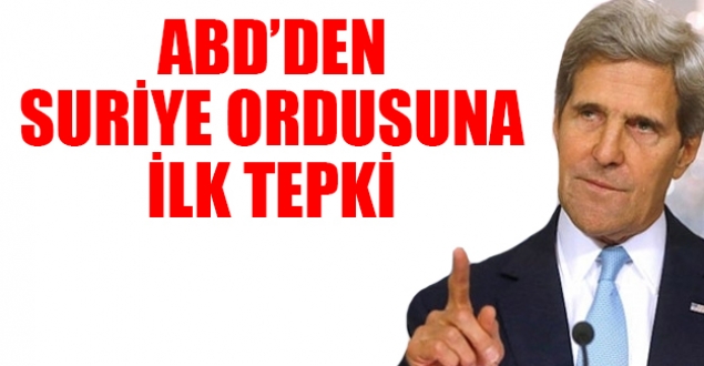 ABD'den Suriye Ordusu'nun 'ateşkes bitti' açıklamasına ilk tepki