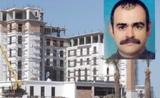 Otel inşaatından düşen işçi hayatını kaybetti!
