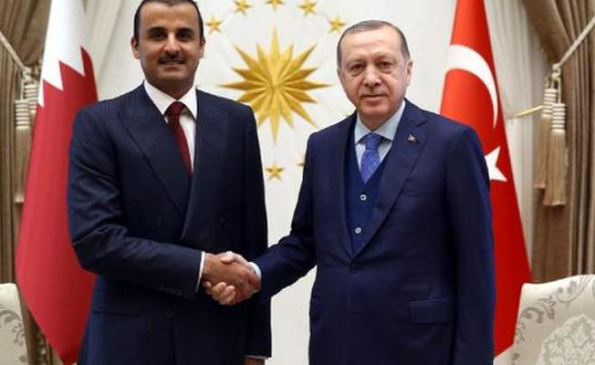 Erdoğan ile Katar Emiri görüştü