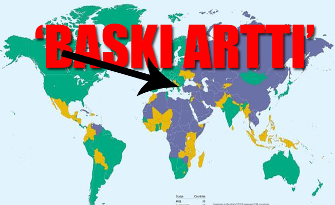 Türkiye ilk kez ‘özgür olmayan’ ülkeler arasında