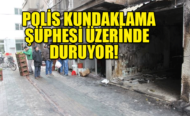 CHP binası yanında yangın meydana geldi!