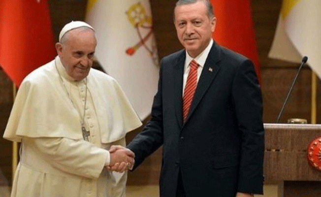 Erdoğan, Papa Francis'in davetlisi olarak Vatikan'a gidiyor!