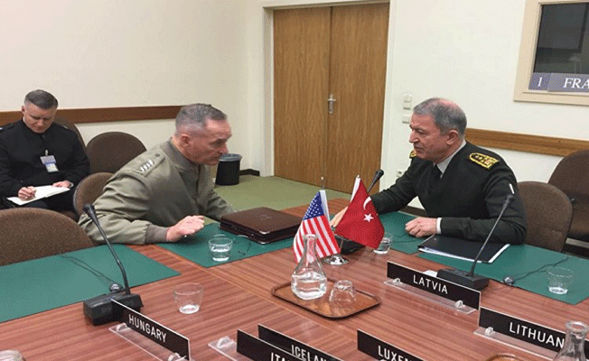 Akar, ABD'li mevkidaşı Dunford ile görüştü