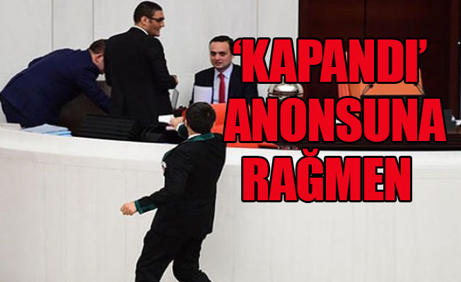 AKP'li vekiller son anda salona geldi!