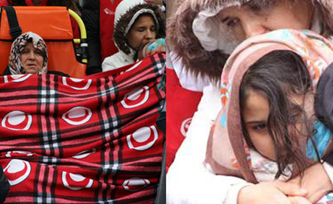 Şehidin annesi cenazede fenalaştı, kızının gözyaşları yürek dağladı