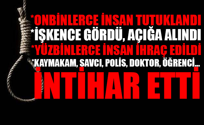 OHAL’de intiharların acı bilançosu!