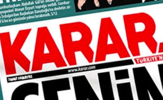 Karar gazetesinde şok eden ayrılık!