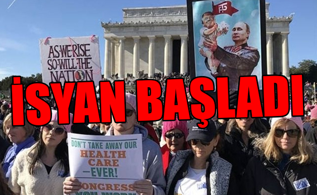 ABD'deki 'Kadınlar Yürüyüşü' Trump karşıtı gösteriye dönüştü