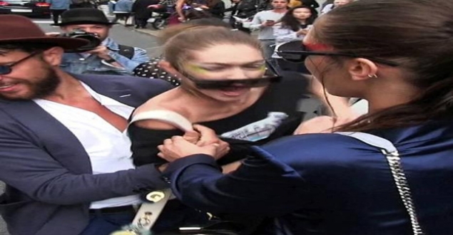 Ünlü model defile çıkışı tacize uğradı