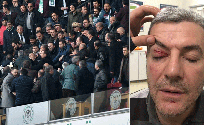 Atiker Konyaspor-Trabzonspor maçında kavga!