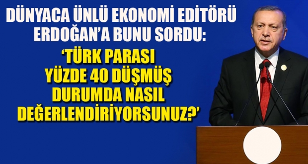 Erdoğan'a ABD'de 'zor ekonomi' sorusu