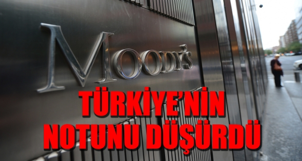 Moody's Türkiye'nin kredi notunu düşürdü