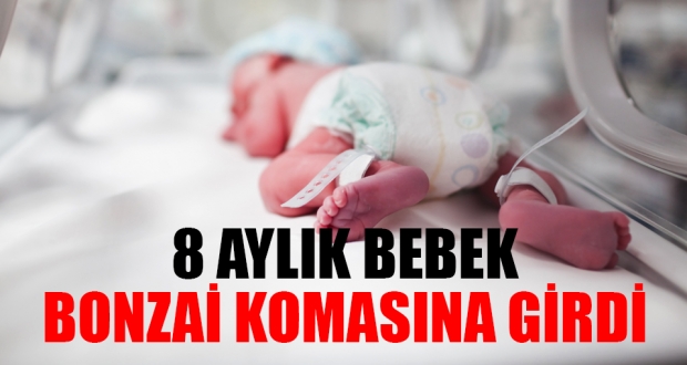 8 aylık bebek bonzai komasına girdi