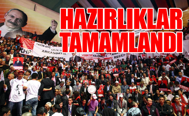 Kurultay çalışmalarında sona gelindi… İşte salon düzeni