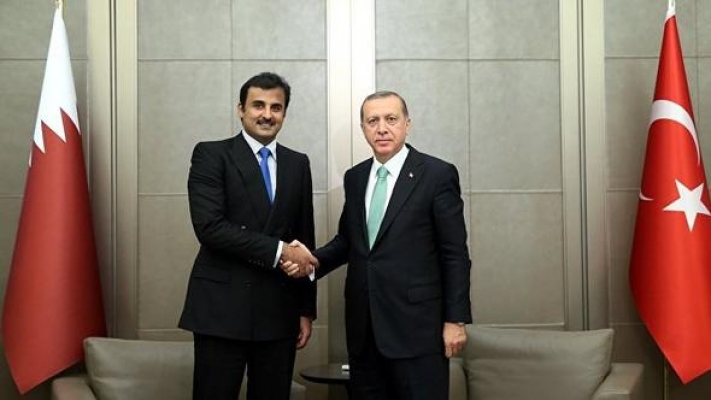 Cumhurbaşkanı Erdoğan, Katar Emiri'yle görüştü