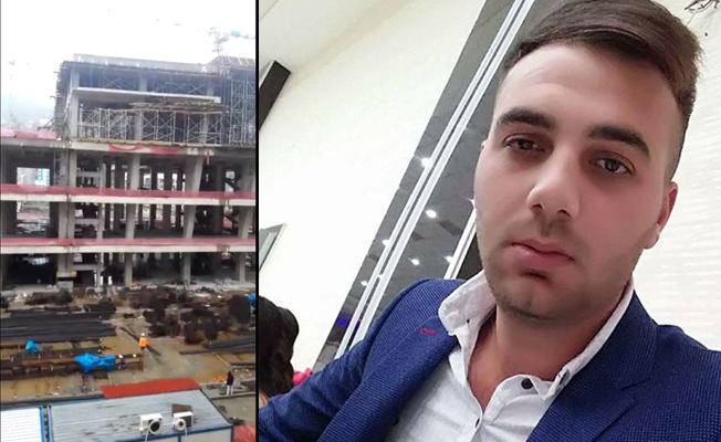 Rize'de AVM inşaatından düşen işçi öldü