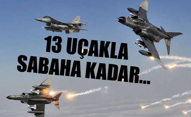 Savaş uçakları gece boyu vurdu... TSK bu sabah açıklama yaptı