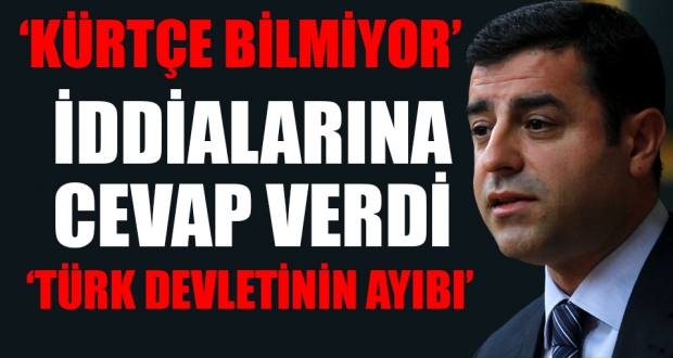 Demirtaş'tan 'Kürtçe bilmiyor' iddiasına yanıt