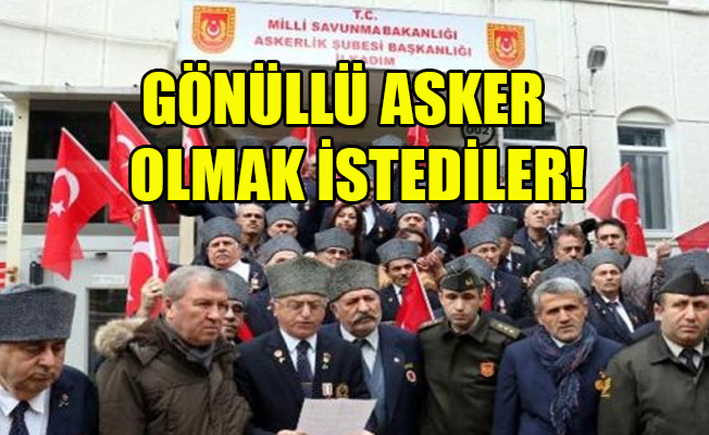 Kalpakları ve madalyaları ile geldiler...