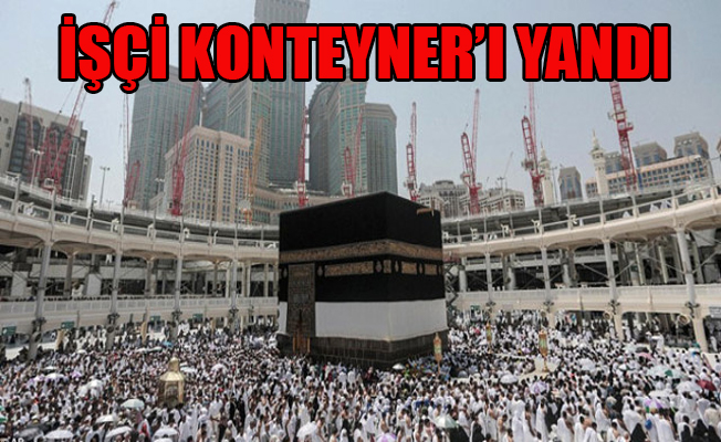 Son dakika... Kabe'de yangın