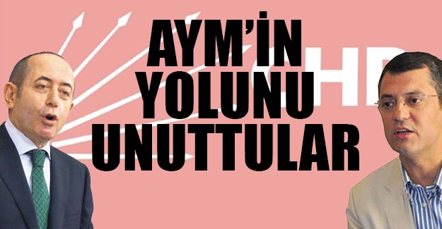 CHP, AYM'nin yolunu unuttu!