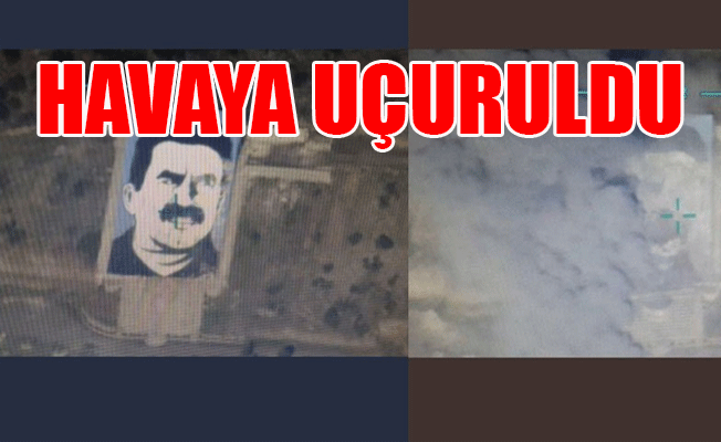 Öcalan posteri bulunduğu bilgisi paylaşılmıştı...