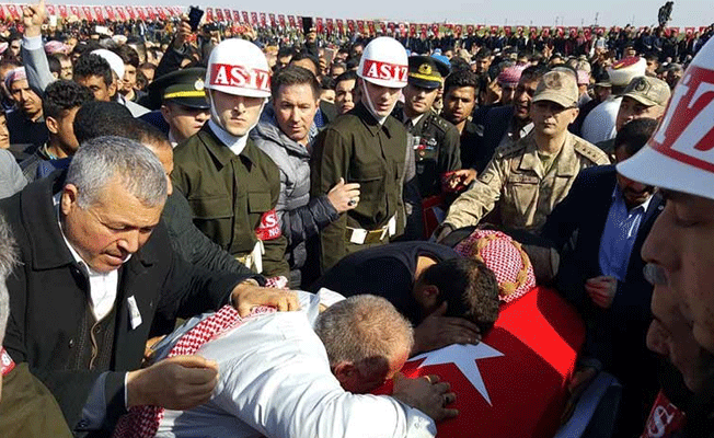 Şehit Onbaşı Arapça ağıtlarla son yolculuğuna uğurlandı