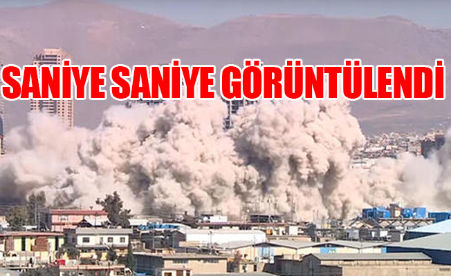 Kuzey Irak'ta patlama anı...
