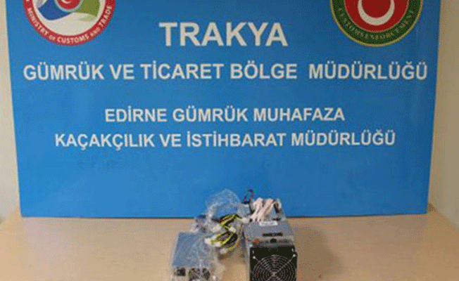 Kapıkule'de 'Bitcoin' makinesi ele geçirildi