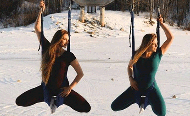 -41 Derecede yoga yaptılar