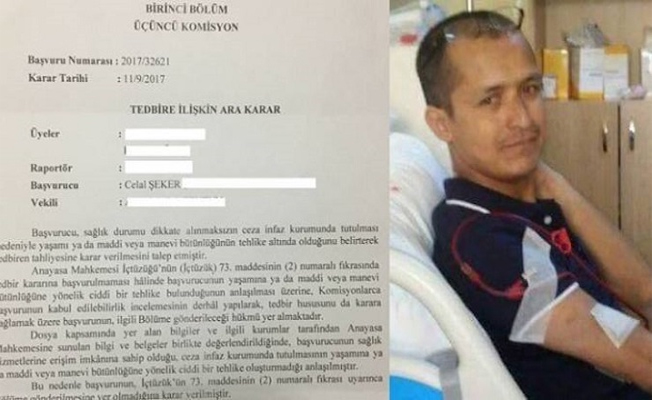 ‘Cezaevinde kalamaz’ raporuna karşın tahliye edilmeyen mahkum yaşamını yitirdi