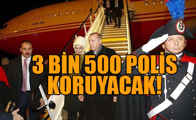 Erdoğan'ın ziyaret ettiği Roma'da gösteri yasağı