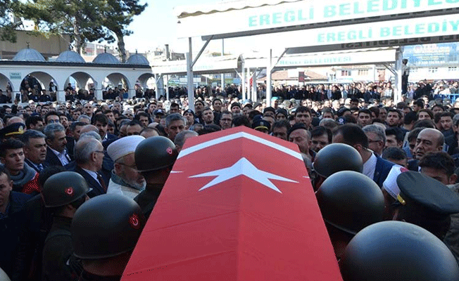 Konyalı şehidi on binler uğurladı