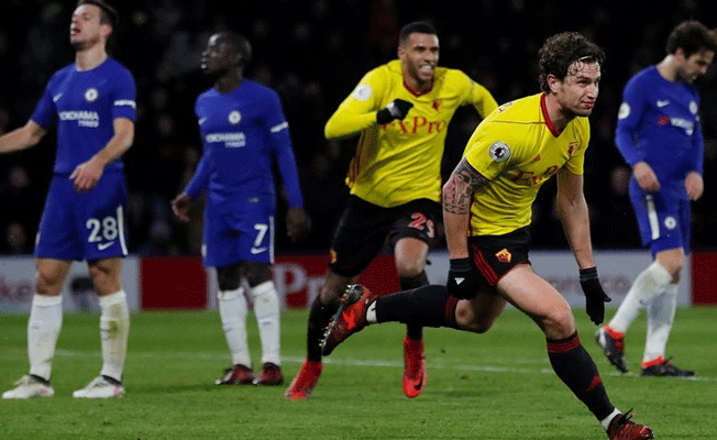 Watford Chelsea'yi hezimete uğrattı: 4-1