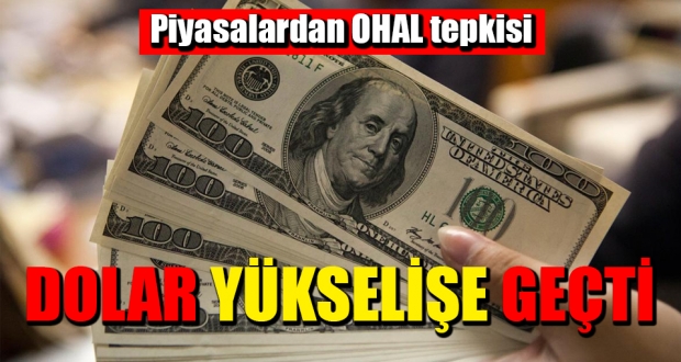 Dolar yükselişe geçti