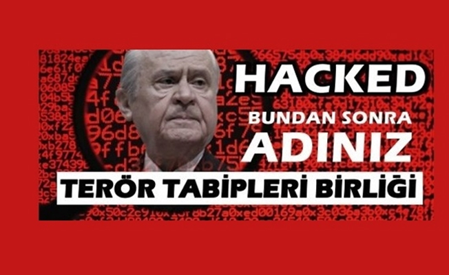 TTB sitesini eklediler... Devlet Bahçeli fotoğrafını yayınladılar