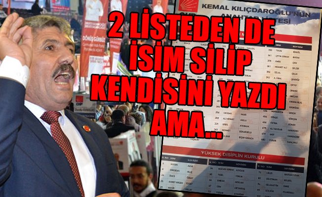 PM'deki listeler savaşında listelere 'korsan isim' sızdı