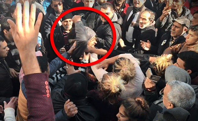 Emniyet önünde eşine makasla saldıran koca serbest