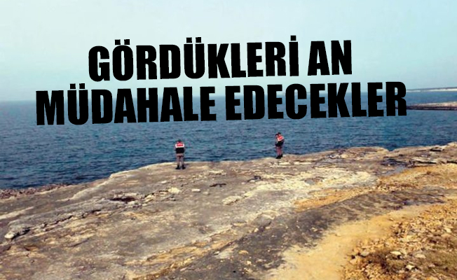 Jandarma Pembe Kayalıklar’da nöbette