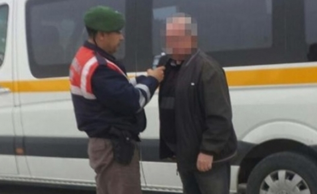 Okul servisi şoförü alkollü çıktı