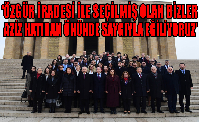 CHP Genel Başkanı Kılıçdaroğlu'ndan Anıtkabir'e ziyaret